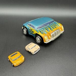 VTG 2003 Phat Boyz Lot Of 3 Model Cars - Big Storage Car & 2 Micro Phat Boyz